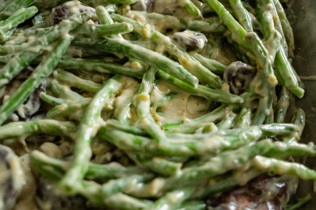 green bean and mushroom casserole