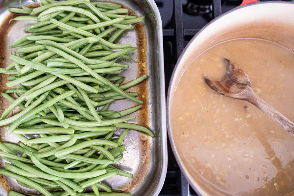 roasted mushrooms and velouté