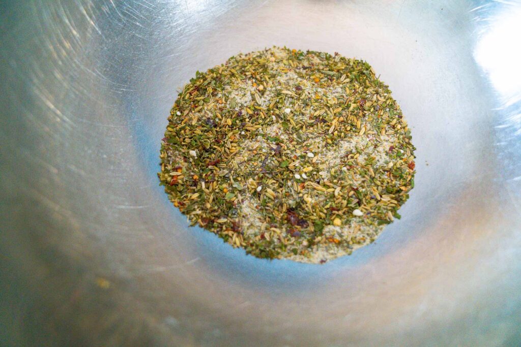 spices in a mixing bowl